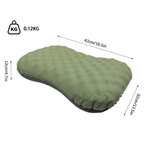 Esta Almohada Inflable Plegable para Camping Presenta un Diseño Grueso y Fresco, Se Infla Rápidamente y Es Fácil <span class=keywords><strong>de</strong></span> Guardar con Bolsa <span class=keywords><strong>de</strong></span> Almacenamiento - Product Image 3