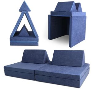 Trí tưởng tượng chuyển đổi bọt chơi couch Set cho trẻ em cho phòng chơi & phòng ngủ nhà cắt với thắt lưng gối & Ghế đệm - Product Image 1
