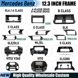 Marco Android para coche al por mayor para Mercedes Benz, kits de panel de salpicadero para audio de coche, marco de fascia para estéreo de coche, marco de radio de coche, marco para coche - Product Image 2