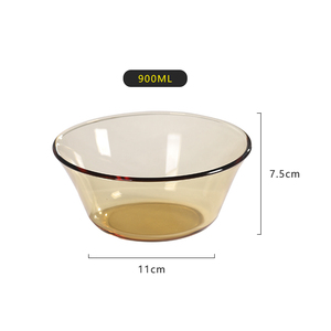 Servies/Keuken/Glaswerk Huishoudglas Groentesalade Glazen Boog L Microgolfoven Hartvormige Kleine Glazen Kom - Product Image 2