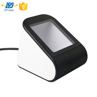 Lector de código de barras NFC QR hecho en China Escáner de código de barras de escritorio USB omnidireccional 2D para sistema POS