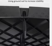 Maison pour chien en plastique de taille multiple d'intérieur de l'usine de 10 ans avec plancher surélevé et bouches d'aération pour petits chiens de taille moyenne