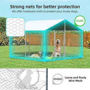 OEM/ODM Custom <strong>Outside</strong> Multiple Run Pet <strong>Dog</strong> Play Pen Wire Mesh Metal Cage Assembly Outdoor Heavy Duty <strong>Dog</strong> <strong>Kennel</strong> - Product Image 1