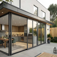 Porte coulissante moderne en aluminium avec double vitrage en verre trempé certifié CE pour les intérieurs d'hôpitaux et l'usage commercial