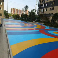 Granulats de surface de route antidérapants de couleur allées de résine de surface à haute friction