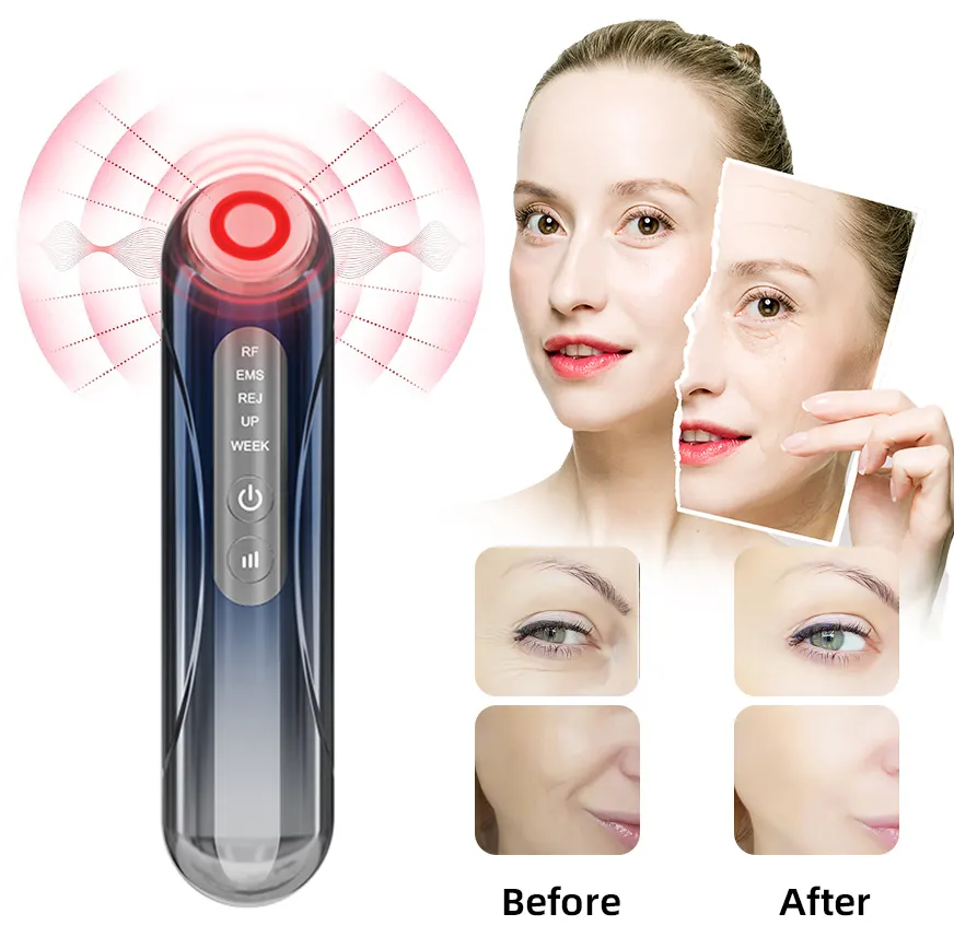 home use beauty equipment anti-aging led light therapy face lifting skin tighten instrument ems facial massager beauty device
