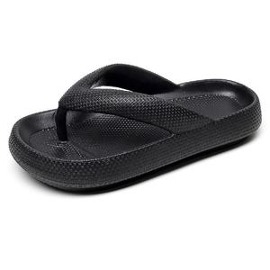 Chanclas de EVA de verano para mujer y <span class=keywords><strong>niña</strong></span>, <span class=keywords><strong>zapatillas</strong></span> de playa informales para interiores/exteriores, chanclas planas suaves transpirables antideslizantes para uso doméstico - Product Image 1