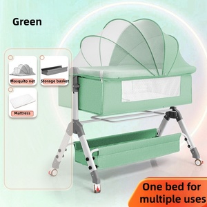 Cuna portátil <span class=keywords><strong>de</strong></span> lujo para guardería infantil, cama para dormir, tumbona para bebé recién nacido, cuna para niñas y niños - Product Image 2