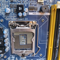 Carte mère d'ordinateur de contrôle industriel de bureau d'occasion PWA 1.1, LGA 1155, SATA, canal unique DDR2/DDR3 RAM