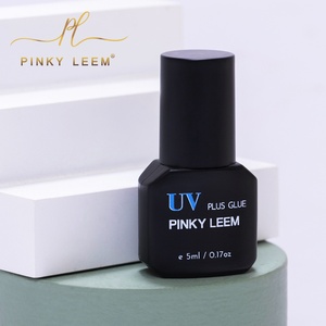 Pinky leem <b>Uv</b> <b>Light</b> Curing Eyelash Extension Glue 1Second Butyl Lash Glue <b>Uv</b> Lash System clear Glue - Product Image 6