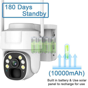 Cámara solar HIKWIFI 3/4G 6MP V380, cámara PTZ inalámbrica para exteriores para <span class=keywords><strong>seguridad</strong></span> 4K, tarjeta SIM, cámara <span class=keywords><strong>de</strong></span> televisión <span class=keywords><strong>de</strong></span> <span class=keywords><strong>circuito</strong></span> <span class=keywords><strong>cerrado</strong></span> solar - Product Image 2