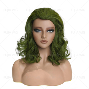 Fujia Hot Anime Game Costume Party Game Personnage <span class=keywords><strong>Perruque</strong></span> En Gros <span class=keywords><strong>Joker</strong></span> Arthur Flake Vert Bouclés Cosplay <span class=keywords><strong>Perruque</strong></span> - Product Image 4