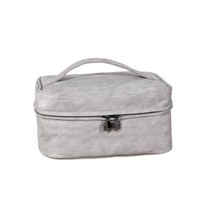 Bolsa de <span class=keywords><strong>Maquillaje</strong></span> de Viaje de Gran Capacidad, con Asa Superior <span class=keywords><strong>y</strong></span> Cremallera, Diseño de Piel de Oveja Sintética, de Alta Gama, <span class=keywords><strong>para</strong></span> Organizar Cosméticos - Product Image 5