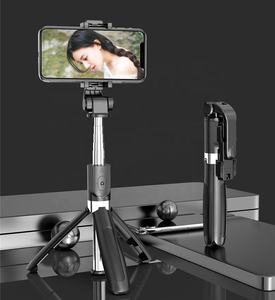 Mini katlanabilir öz sopa tripodlar uzatılabilir Tripod akıllı telefon ve kamera için kablosuz öz sopa - Product Image 6