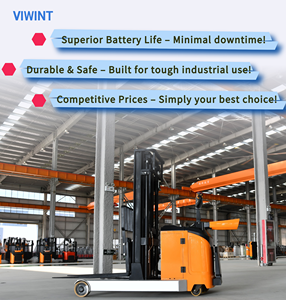 รถยกไฟฟ้า 2 ตัน รุ่น CQDA20-30 รถยกแบบ Reach Truck แบตเตอรี่ตะกั่วกรด 24V210Ah สำหรับอุตสาหกรรมค้าปลีก - Product Image 3