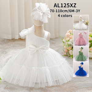 FSMKTZ Abito da <span class=keywords><strong>Damigella</strong></span> per Bambine Vestiti da Festa per Bambine <span class=keywords><strong>Abiti</strong></span> da Compleanno per Bambine Vestito da Principessa AL125XZ - Product Image 1