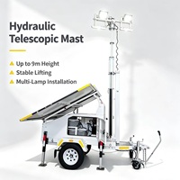 Fabrika Doğrudan Satışlı Güneş Enerjili Mobil Aydınlatma Serisi-LED Işık Kuleleri Madencilik İnşaat Bahçe için Monokristal Silisyum Paneller