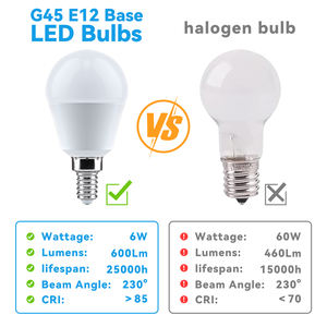Ampoule LED G45 à filament <span class=keywords><strong>Edison</strong></span> sans scintillement 3W 5W 7W Culot E12 E27 E26 Blanc Laiteux - Product Image 3