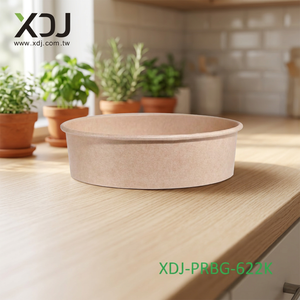 Tazón de Papel Kraft para Alimentos XDJ de 20 oz, Desechable, de Pared Simple, para Comida Rápida, XDJ-PRBG-622K - Product Image 2
