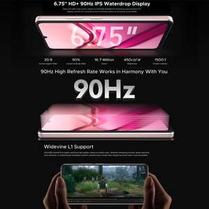 Téléphone portable cellulaire <span class=keywords><strong>DOOGEE</strong></span> Note 58 Pro 8 Go + 256 Go d'empreintes digitales latérales 6.75 pouces Android 15 Téléphone Octa Core 4G Smartphone - Product Image 5