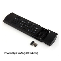 Prix spécial clavier complet double face design MX3 mini clavier 2.4G sans fil 6 axes gyroscope air souris TV box télécommande