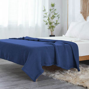 Manta de punto al por mayor, manta envolvente para adultos, sofá para el hogar, <span class=keywords><strong>cama</strong></span>, mantas ponderadas de viaje natural - Product Image 2