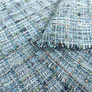 100% पॉलिएस्टर ट्वीड कपड़े चैनल-शैली प्लेड कपड़े के लिए लक्जरी जैकेट - Product Image 4