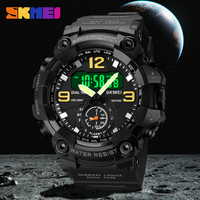 SKMEI Outdoor Herren Digital Sport uhr Datum Countdown Wasserdichte Herren Armbanduhren Großes Zifferblatt Uhr reloj hombre