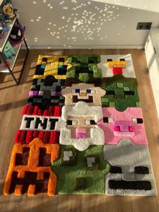 Tapis personnalisé découpé sur mesure, motif imprimé, pour décoration de chambre, tapis anime, tapis gamer, tapis de dessin animé, tapis <span class=keywords><strong>Minecraft</strong></span>, tapis anime - Product Image 3