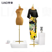 Mannequin Buste Haut de Gamme en Mousse sur Pied Femme Grande Poitrine pour Présentation de Vêtements