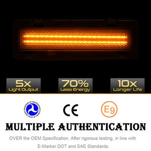 Lentille fumée LED garde-boue avant feux de position latéraux pour Chevy Camaro Pontiac Firebird <span class=keywords><strong>1982</strong></span>-1992 voiture ambre clignotant indicateur lampe - Product Image 3