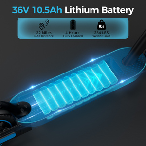 สกู๊ตเตอร์ไฟฟ้าราคาถูก ขายดี รุ่นสมาร์ท 36V10.5AH สำหรับผู้ใหญ่ ระยะไกล ความเร็วสูง พับได้ มีสินค้าในคลัง US EU UK - Product Image 1