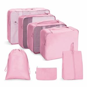 High Quality Lightweight Compression Oxford Storage Luggage Luxury Travel Packing <b>Cubes</b> with Zippers Custom Logo Wholesale - Product Image 6