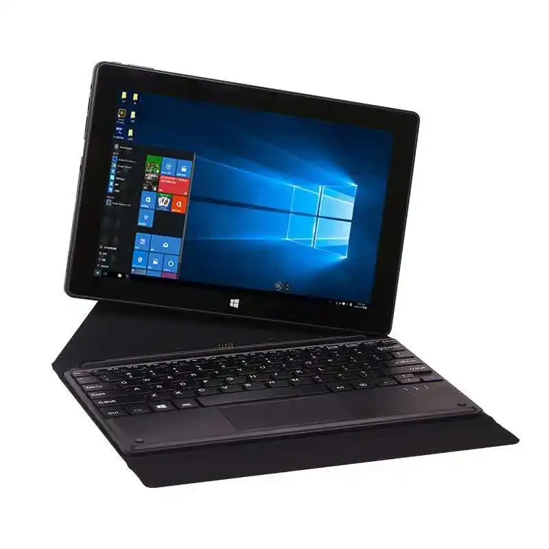 Tablet Laptop 10.1 Inci Win10 Terbaik, Tablet PC Gaming GPS Wifi 128GB dengan Keyboard untuk Bisnis