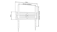 BARU Penyangga TV SPCC Terlaris untuk VESA 800*500MM  Dudukan TV Ekstra Besar Cocok untuk Layar 45"-90" Dudukan TV Miring untuk 150kg