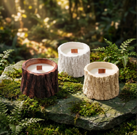 Handgemachte Soja-Bienenwachs Alien-förmige Aromatherapie-Kerze im Keramikgefäß Umweltfreundlich Langlebig Modernes Design Ostern Diwali