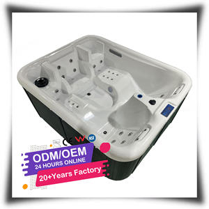 Lazy Layer Jacuzzier Whirlpool Acrílico Inflable Hot Tube Outdoor Rectangle Spa Tub 3 Person Outdoor Jacuzzier Pool Swim - Product Image 1