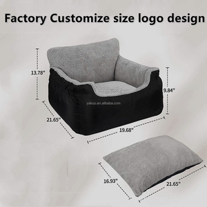 Depolama cepleri ve klipsli tasma taşınabilir köpek araba seyahat taşıyıcısı yatak ile yumuşak köpek Booster koltuklar - Product Image 3