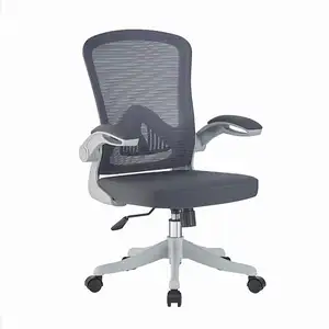Kursi kantor sandaran tangan tetap ergonomis, produk laris