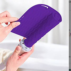 Alfombrilla <span class=keywords><strong>de</strong></span> Silicona Resistente al Calor para Plancha <span class=keywords><strong>de</strong></span> Pelo, Portátil, Plegable, <span class=keywords><strong>con</strong></span> Logotipo Personalizado para Salón - Product Image 5