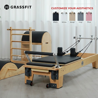 GRASSFIT Reformer de Pilates Commercial, Équipement de Pilates, Machine Reformer, Ladder Barrel, Correcteur de colonne vertébrale, Ensembles de Yoga et Pilates pour Studio