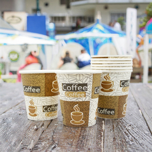 แก้วกาแฟเคลือบสีกันน้ำ PE แบบผนังสองชั้น ขนาด 8 ออนซ์ พร้อมปลอกหุ้ม สำหรับเครื่องดื่มร้อนและน้ำผลไม้/ไวน์/กาแฟ - Product Image 3