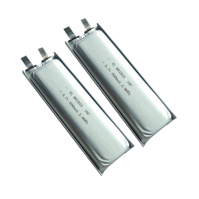 801855 10C 25C Discharge Rate High Rate Polymer Lithium Battery 3.7v 800mAh Rechargeable Battery for Electric Model Aircraft