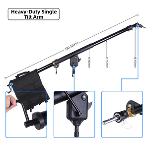ST-AFD804 tay-cranked Wind-up Heavy Duty Đèn đứng chụp ảnh <span class=keywords><strong>Tripod</strong></span> Phanh bánh xe cho phim studio Video rạp chiếu phim - Product Image 5