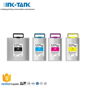 INK-TANK T878 T8781 T8782 T8783 T8784 T8381 Cartucho de bolsa de tinta de inyección de tinta compatible con color Premium para impresora Epson