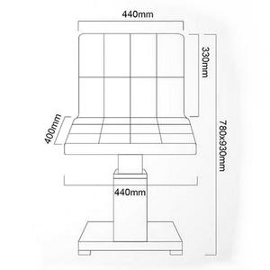 Fauteuil d'examen oculaire électrique réglable en hauteur Vigen pour l'examen de l'acuité visuelle avec certification CE - Product Image 2