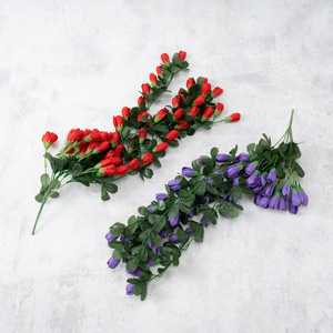 Decoración de Pared con Mini Tulipanes de Seda Estilo Instagram para Paredes de Tiendas de Té con Leche, Bodas, Eventos Comerciales y Festivos - Product Image 4