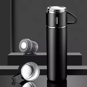 Stainless Steel Insulated Vacuum Water Bottle Thermos Tumbler With Lid Cup