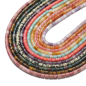 Natural Stone Rectangle <b>Spacer</b> Beads For Jewelry Making DIY Accessories 44.5mm Aperture 1mm - Product Image 5