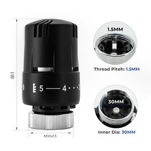 IVANCI Angle de <span class=keywords><strong>vanne</strong></span> de <span class=keywords><strong>radiateur</strong></span> <span class=keywords><strong>thermostatique</strong></span>, <span class=keywords><strong>Kit</strong></span> de <span class=keywords><strong>radiateur</strong></span> <span class=keywords><strong>thermostatique</strong></span>, avec protection contre le gel - Product Image 3